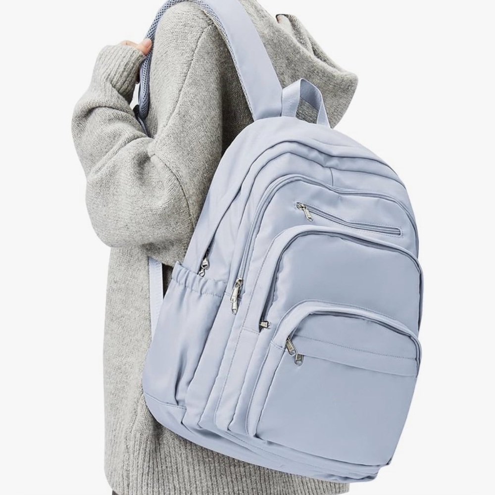 Stylish Light Blue Backpack for Women